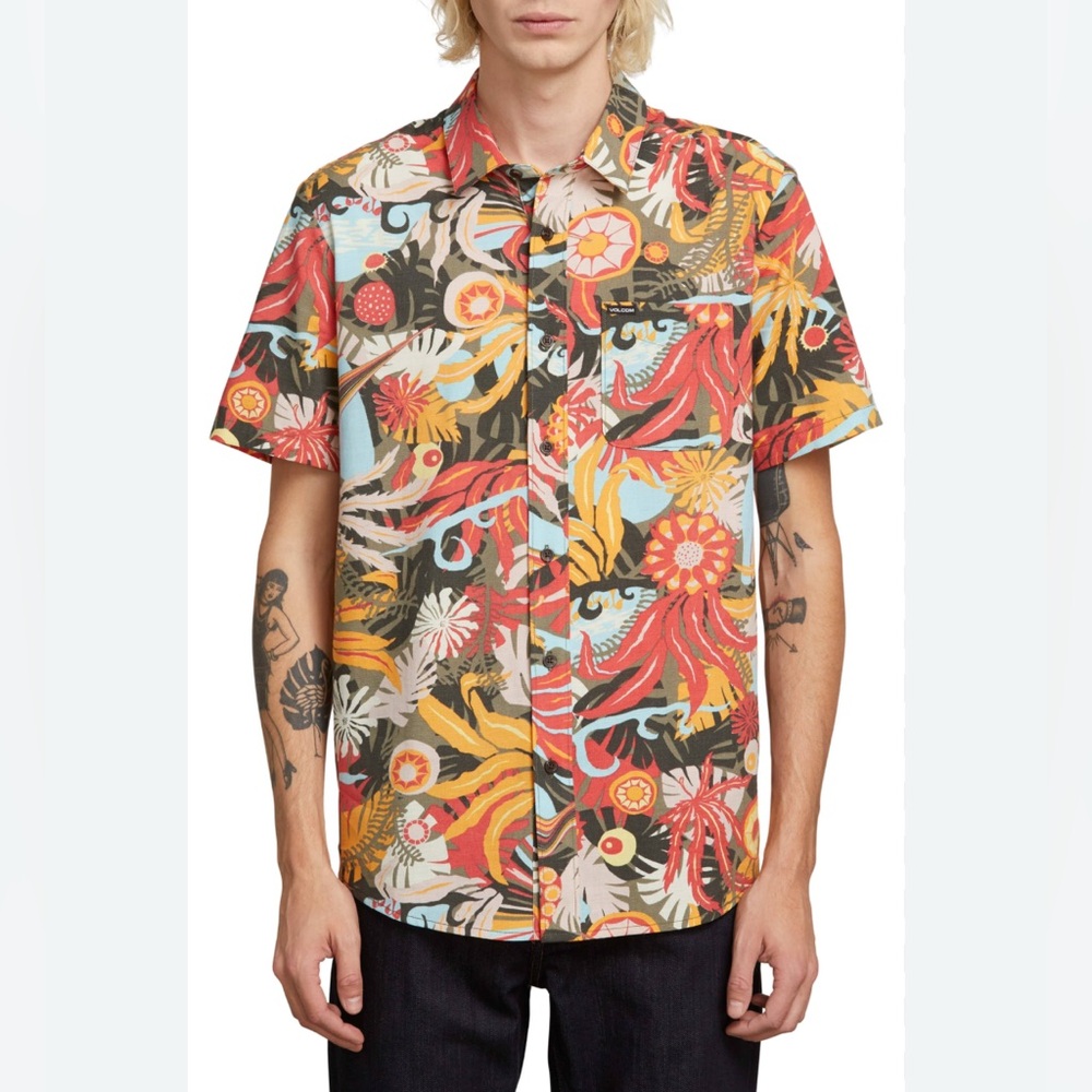Men’s Volcom Psych Button Up